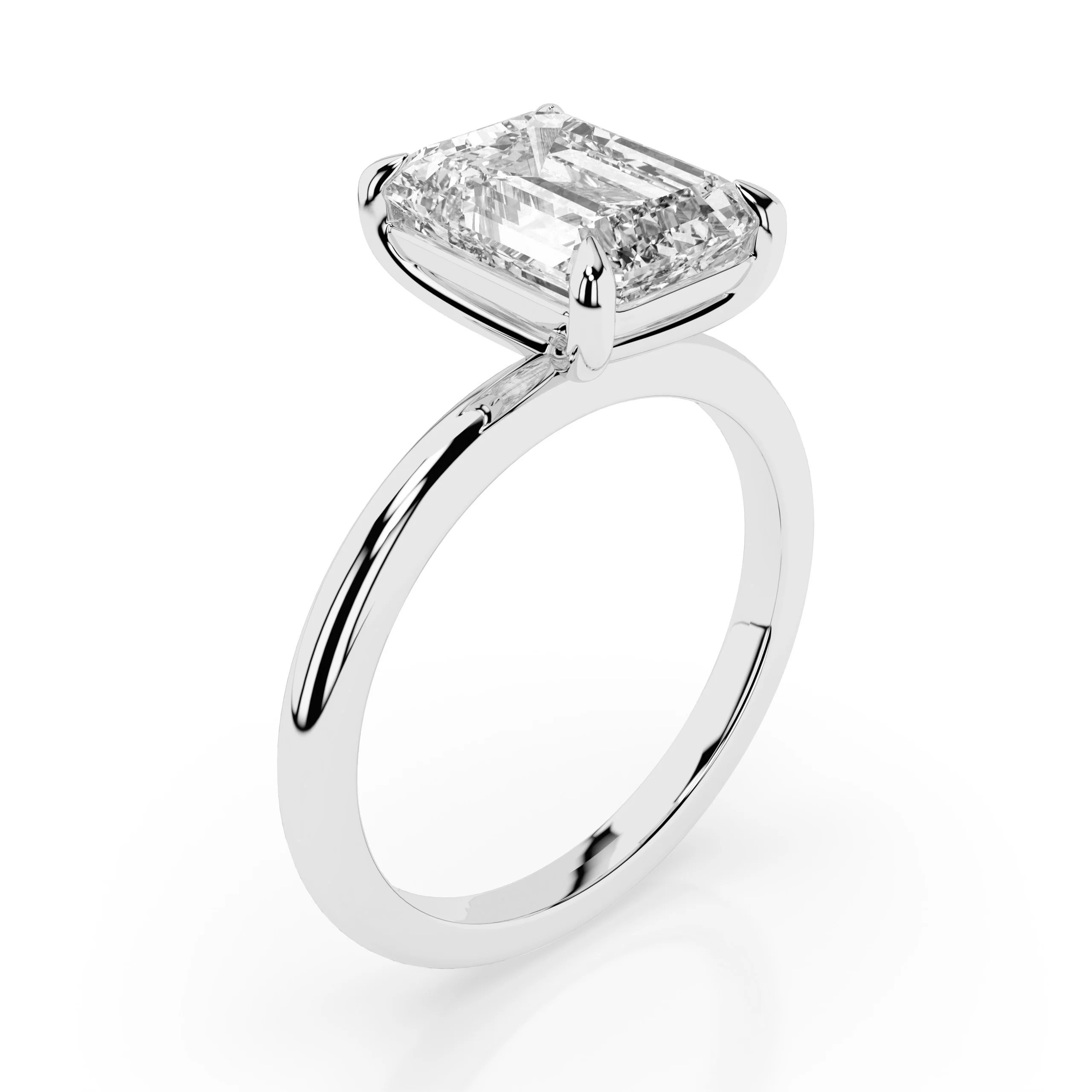 Ella Engagement Ring - White Gold - Image 2