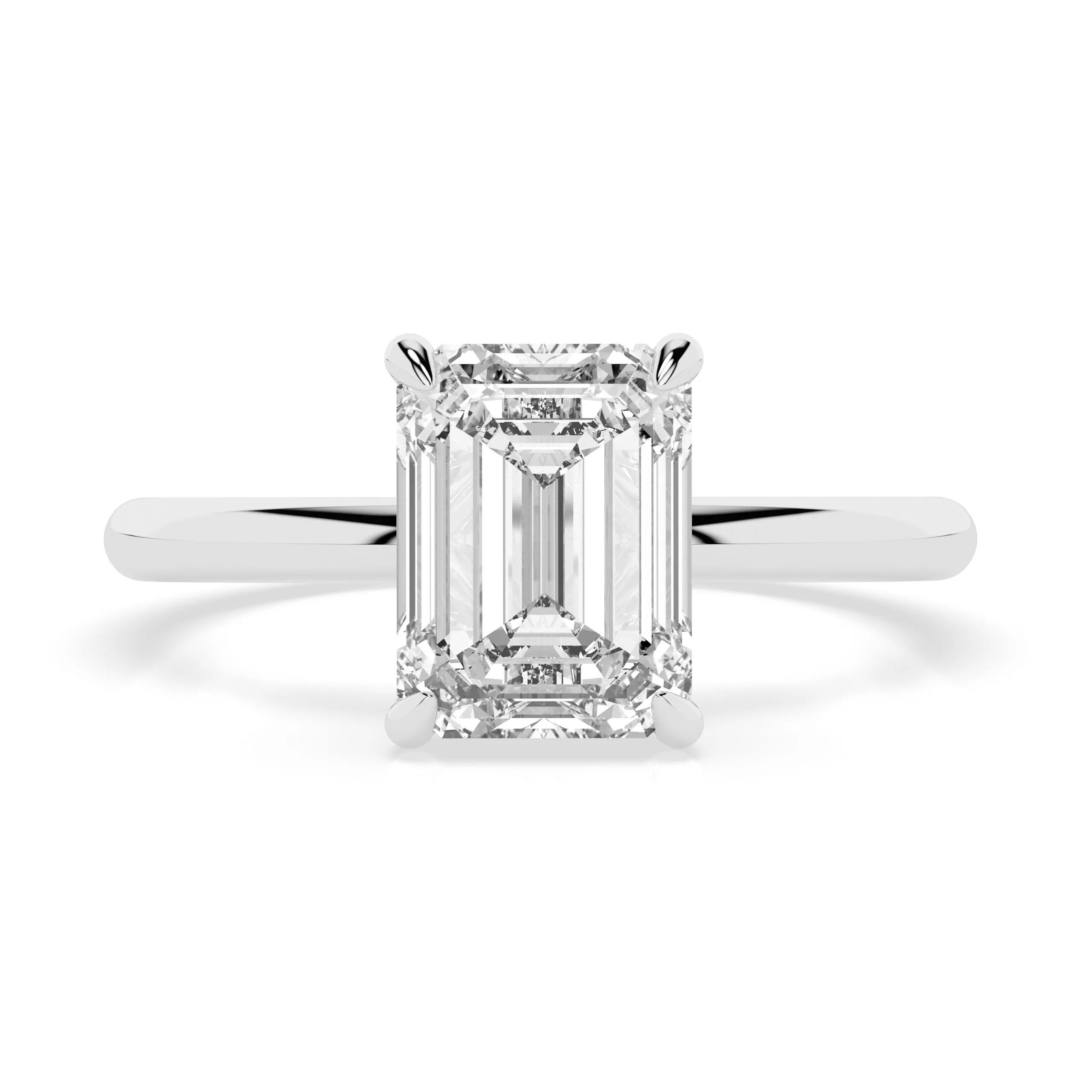 Ella Engagement Ring - White Gold - Image 3