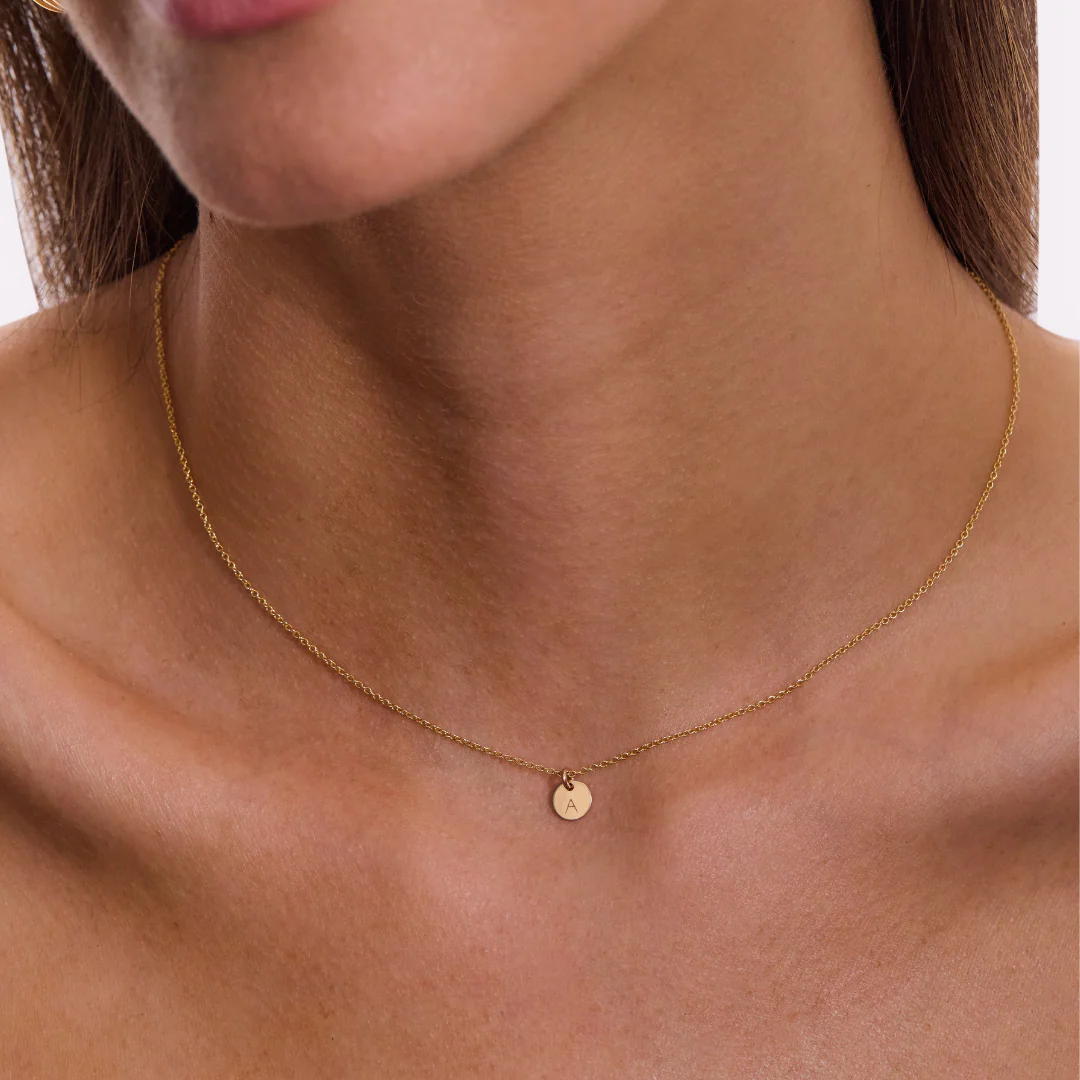 Engravable Necklace - Gold - Image 2