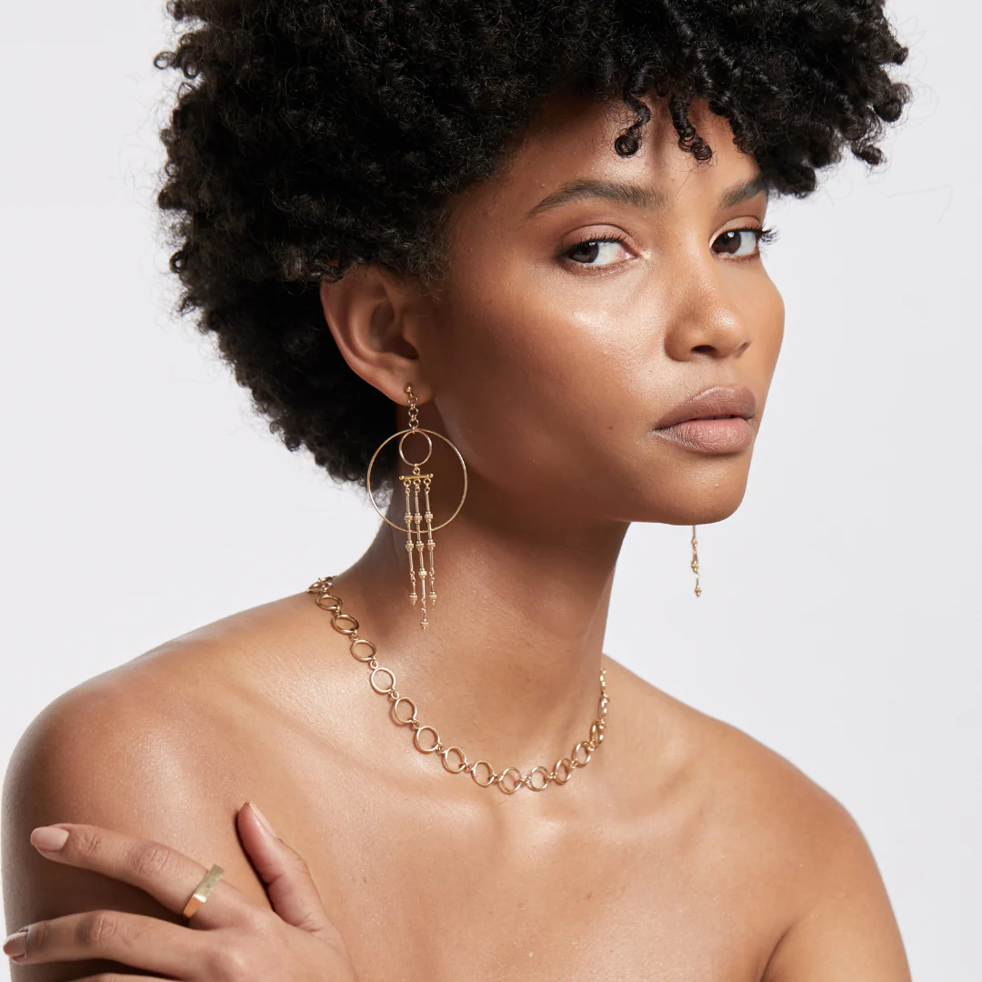 Fine Camelia Necklace - Gold - Image 3