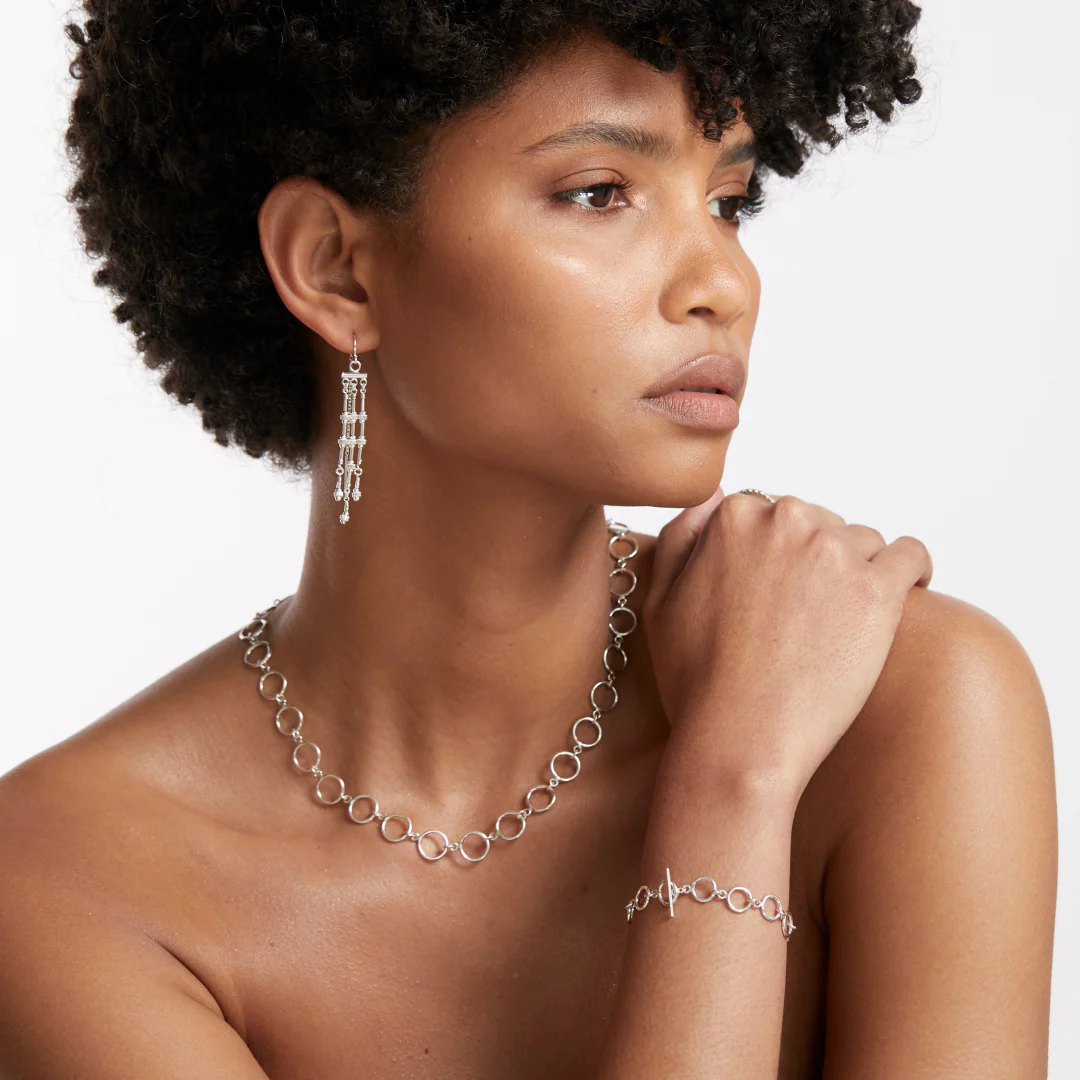 Fine Camelia Necklace - Sterling Silver - Image 2