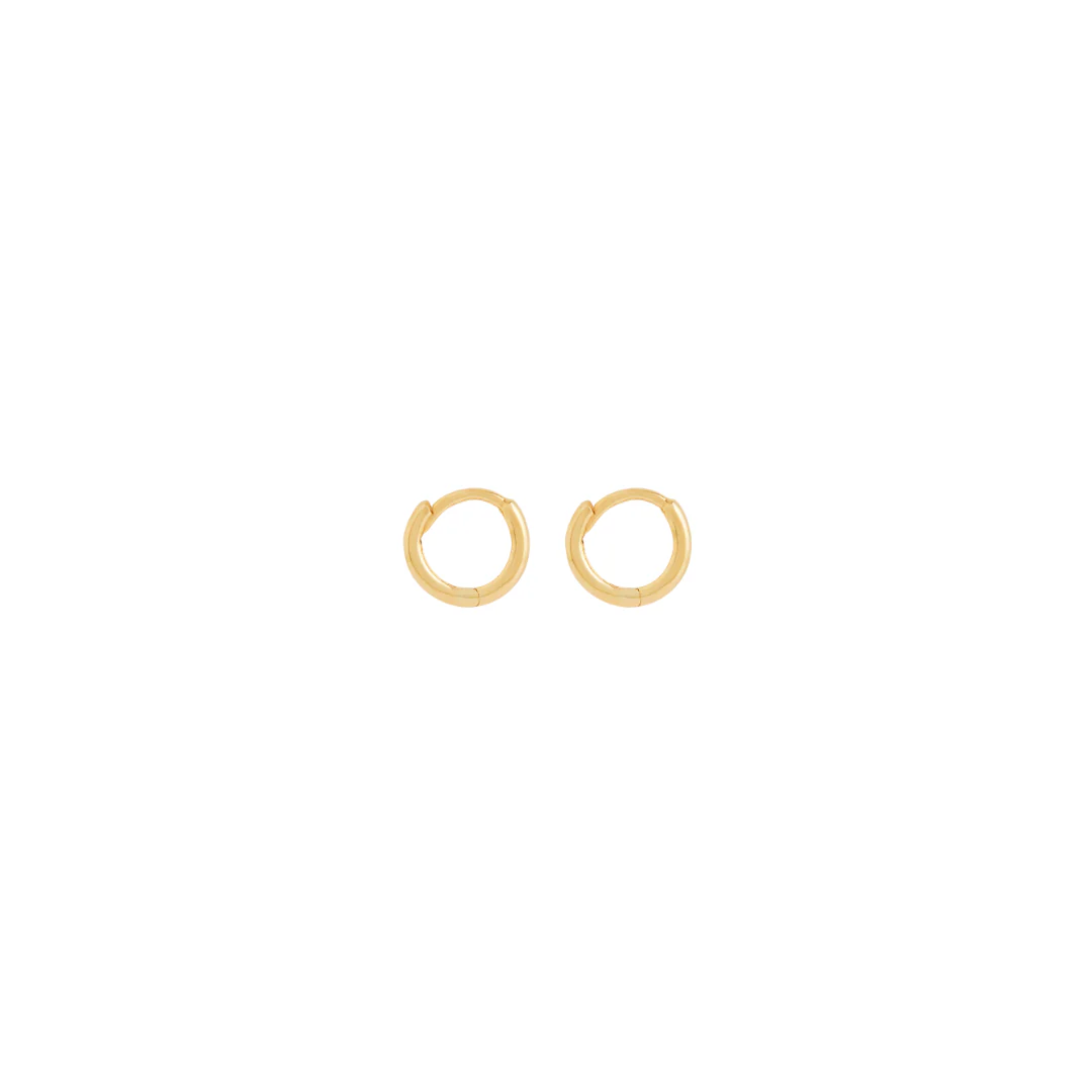 Hinged Sleeper Single 8mm - Solid Gold - Image 4