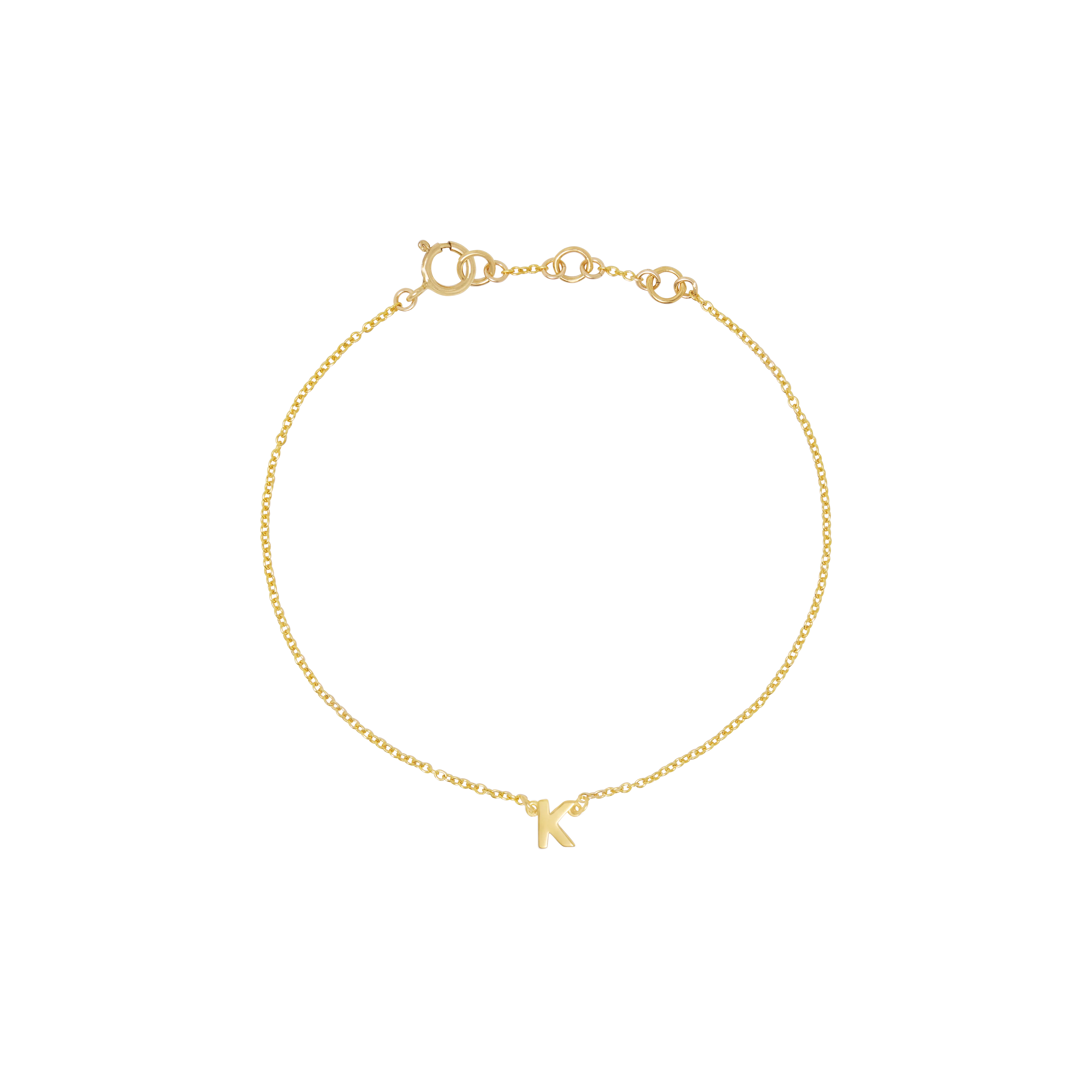 Initial Bracelet - Gold - Image 11