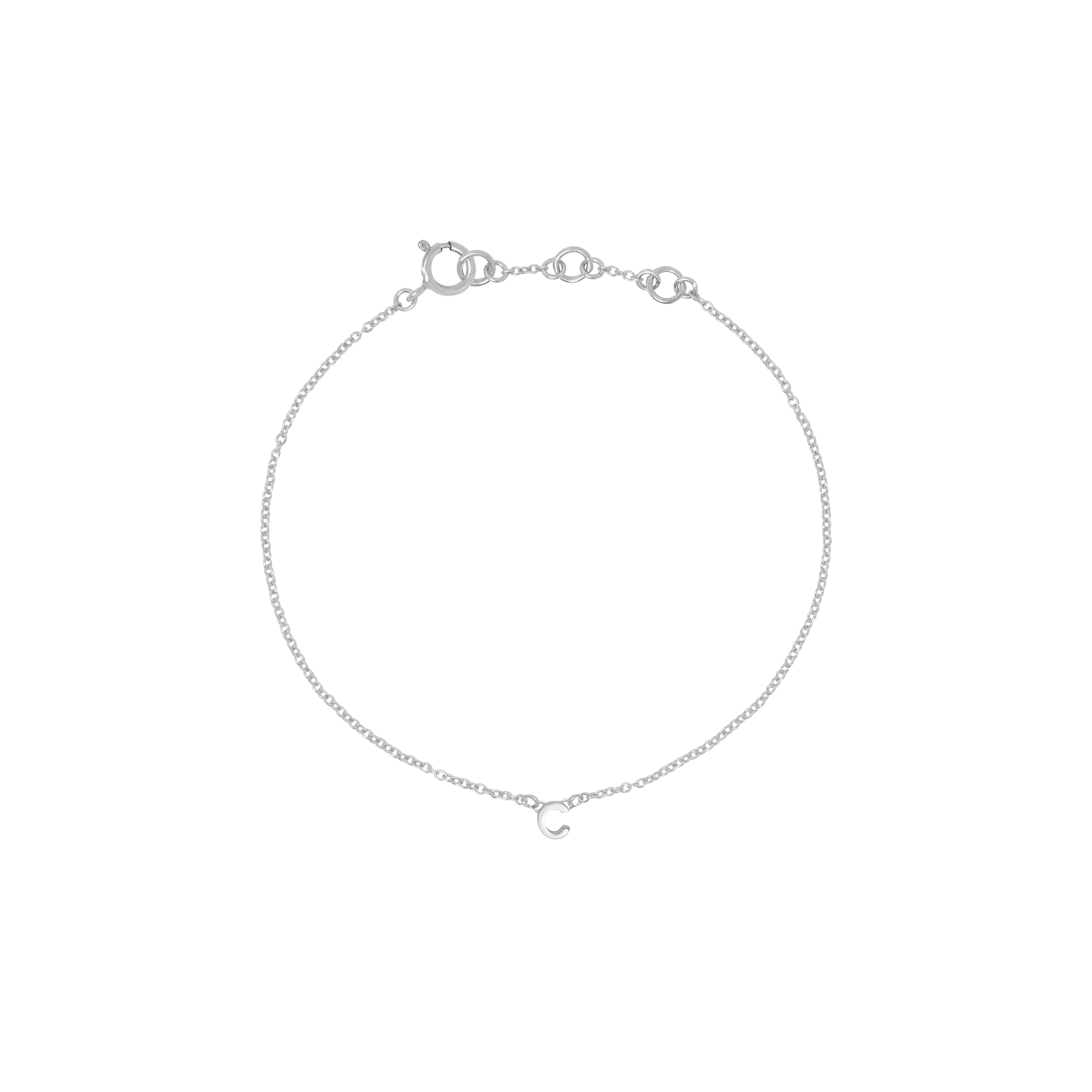 Initial Bracelet - Silver - Image 3