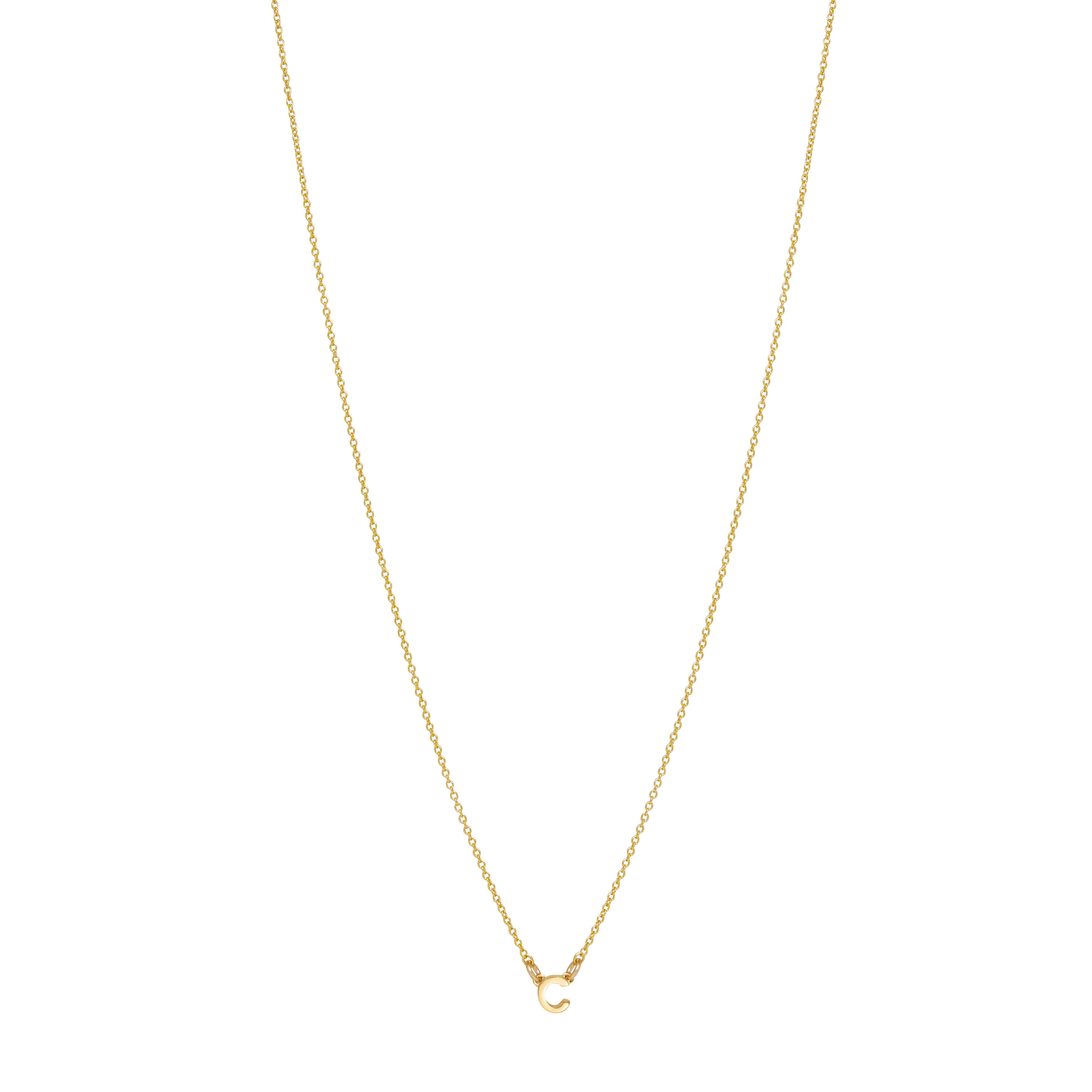 Initial Necklace - Gold - Image 4