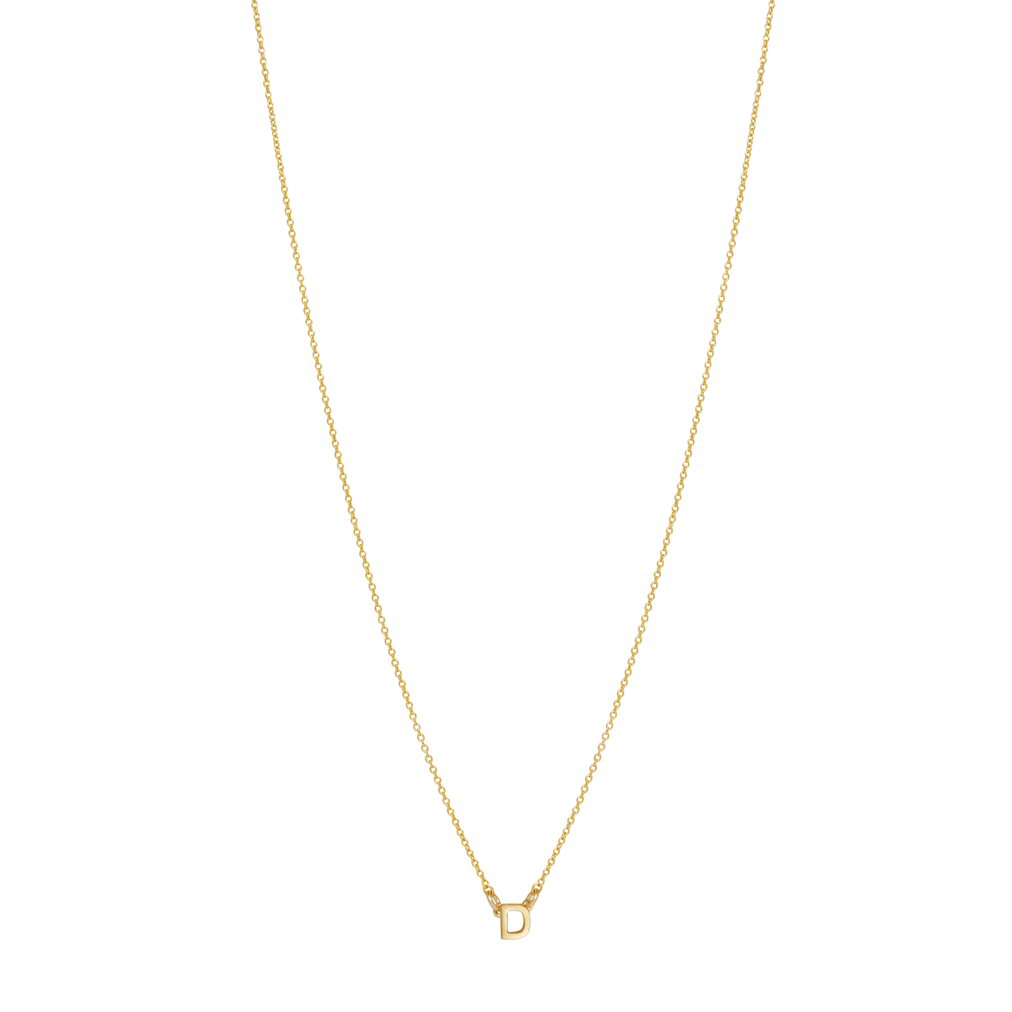 Initial Necklace - Gold - Image 5