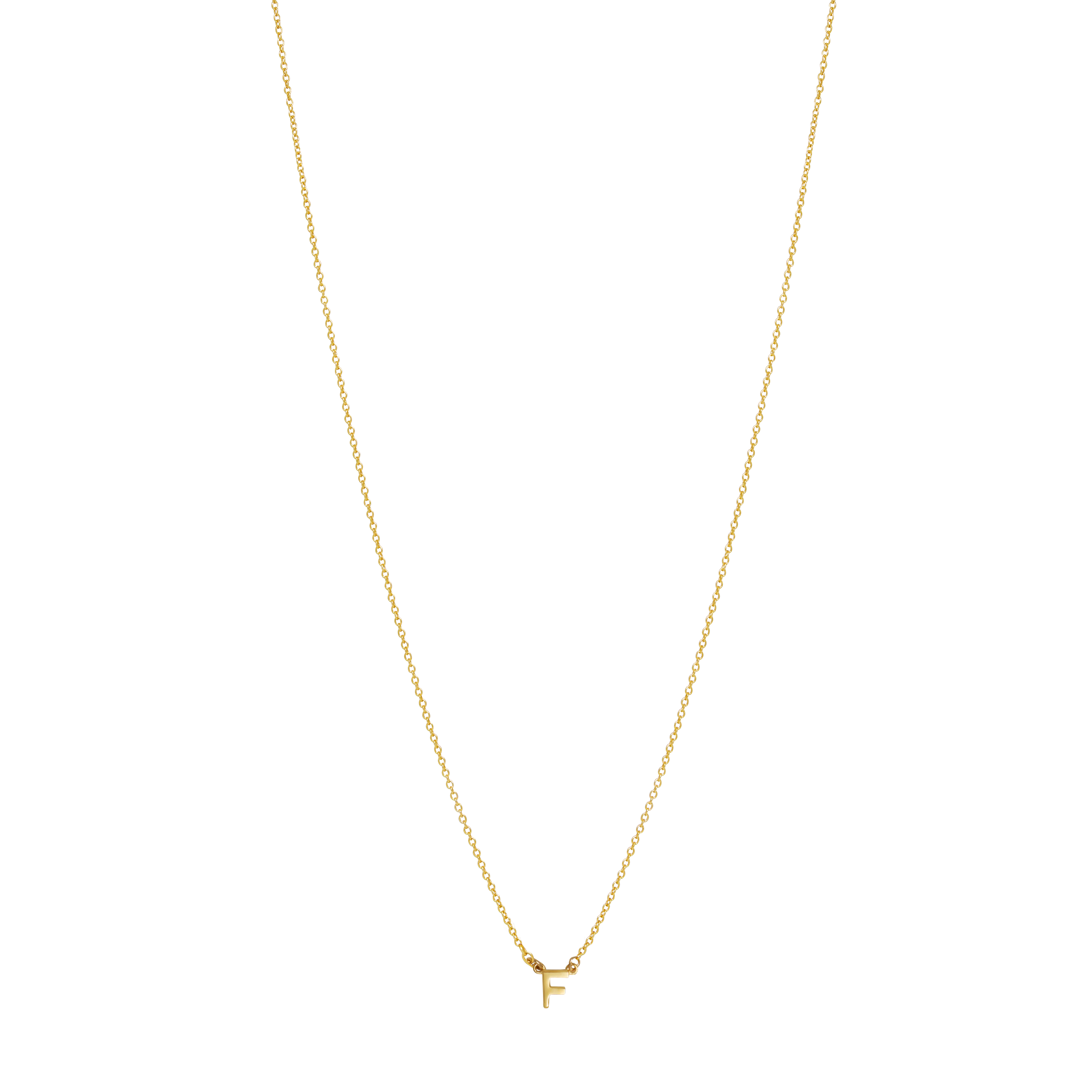 Initial Necklace - Gold - Image 7