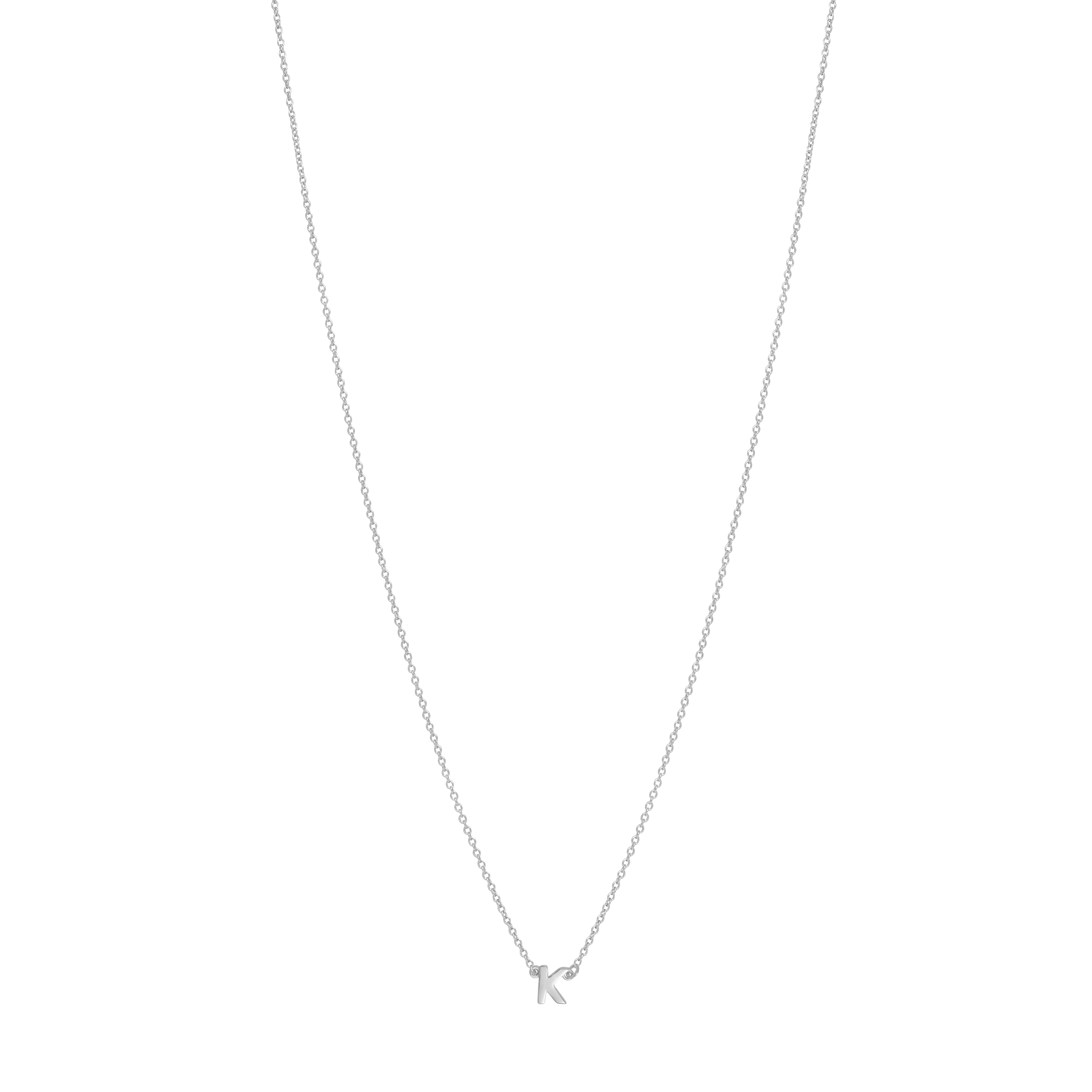 Initial Necklace - Silver - Image 11