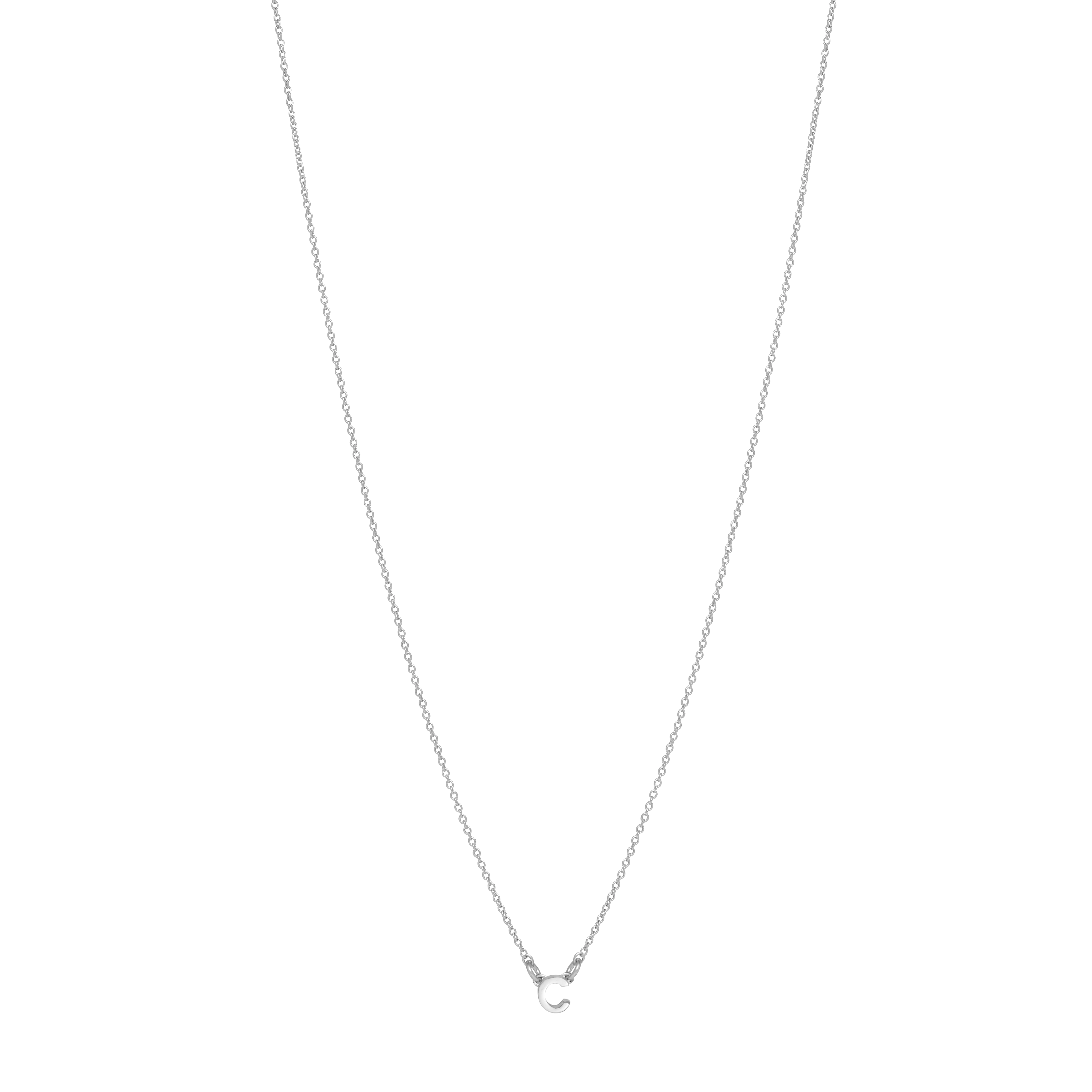 Initial Necklace - Silver - Image 3