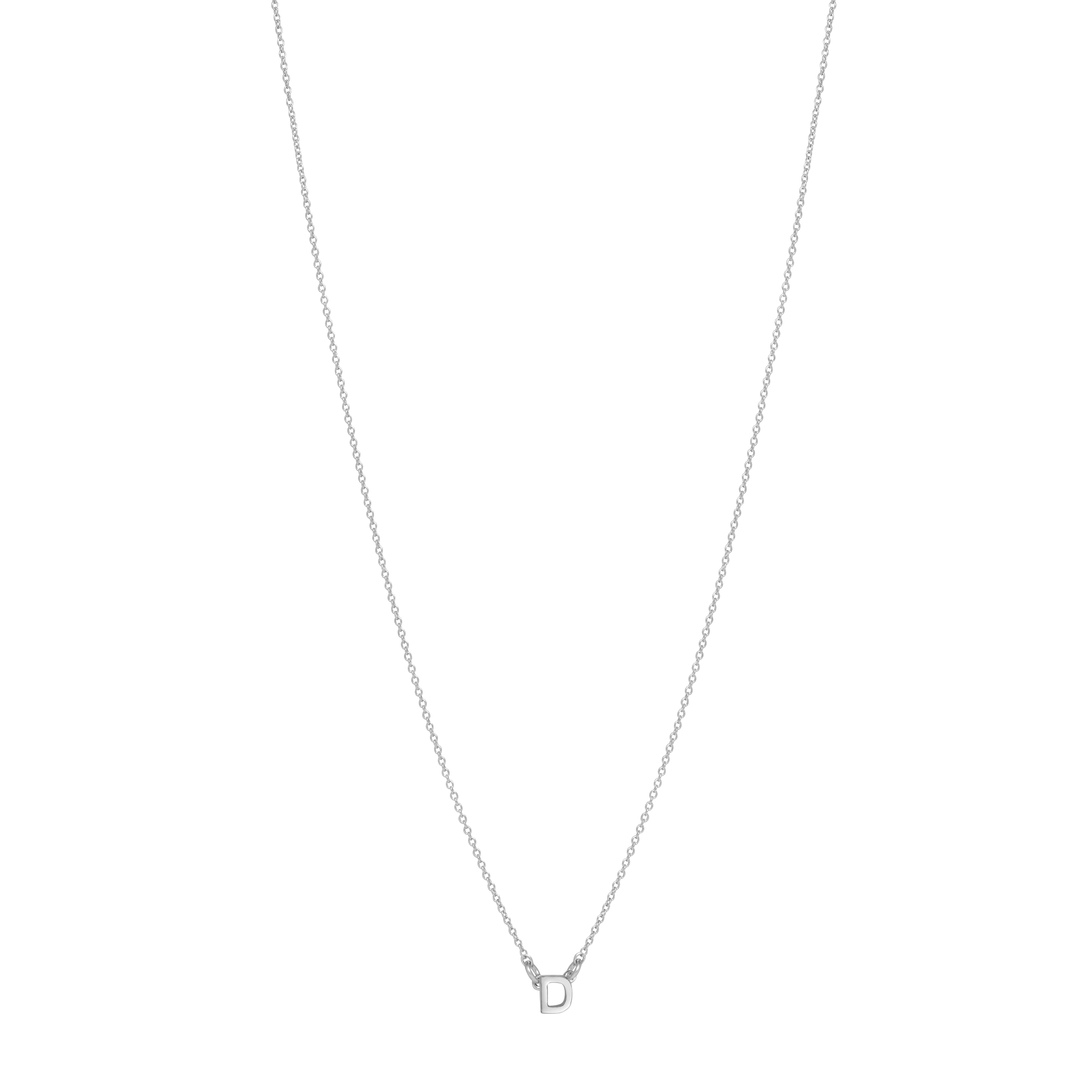 Initial Necklace - Silver - Image 4