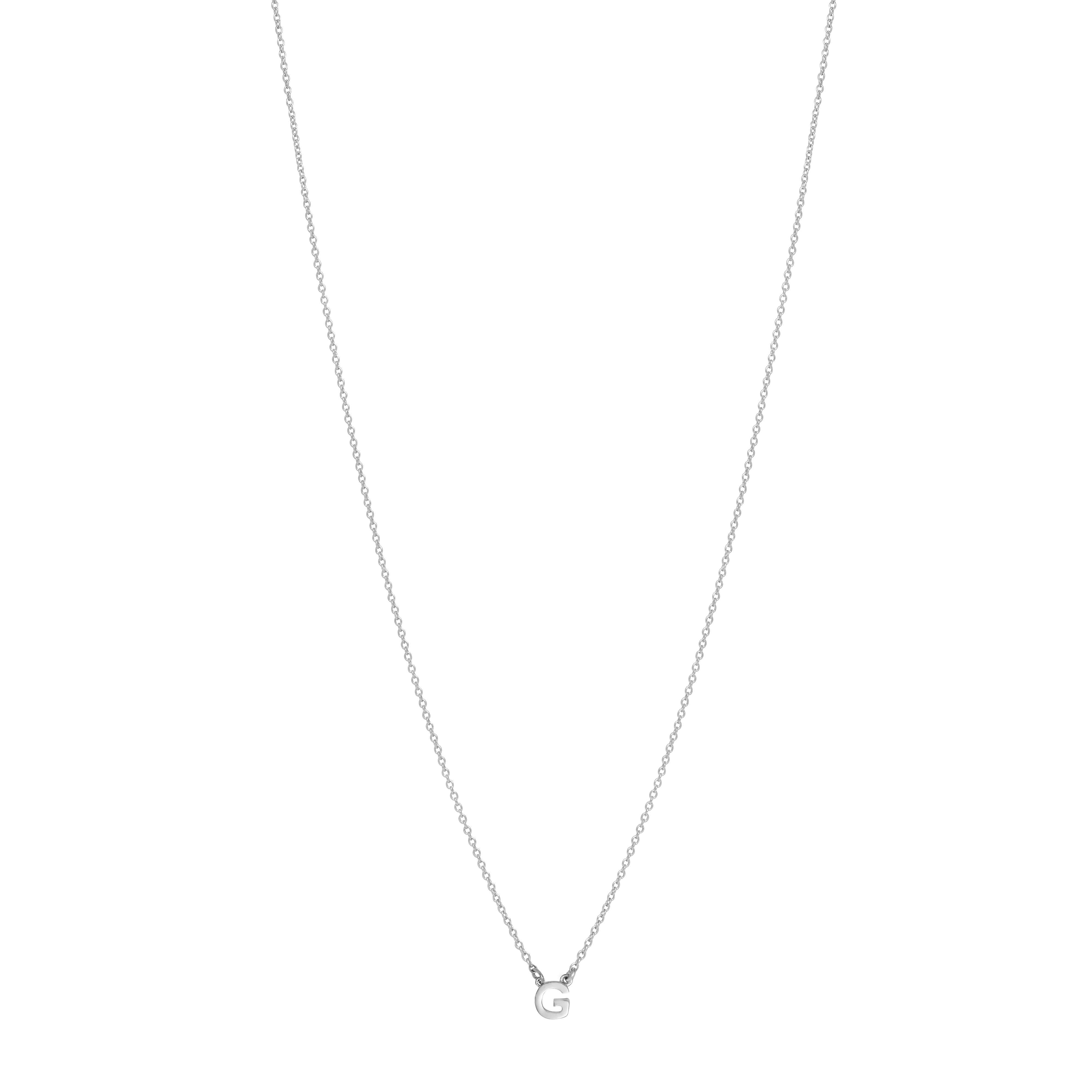 Initial Necklace - Silver - Image 7