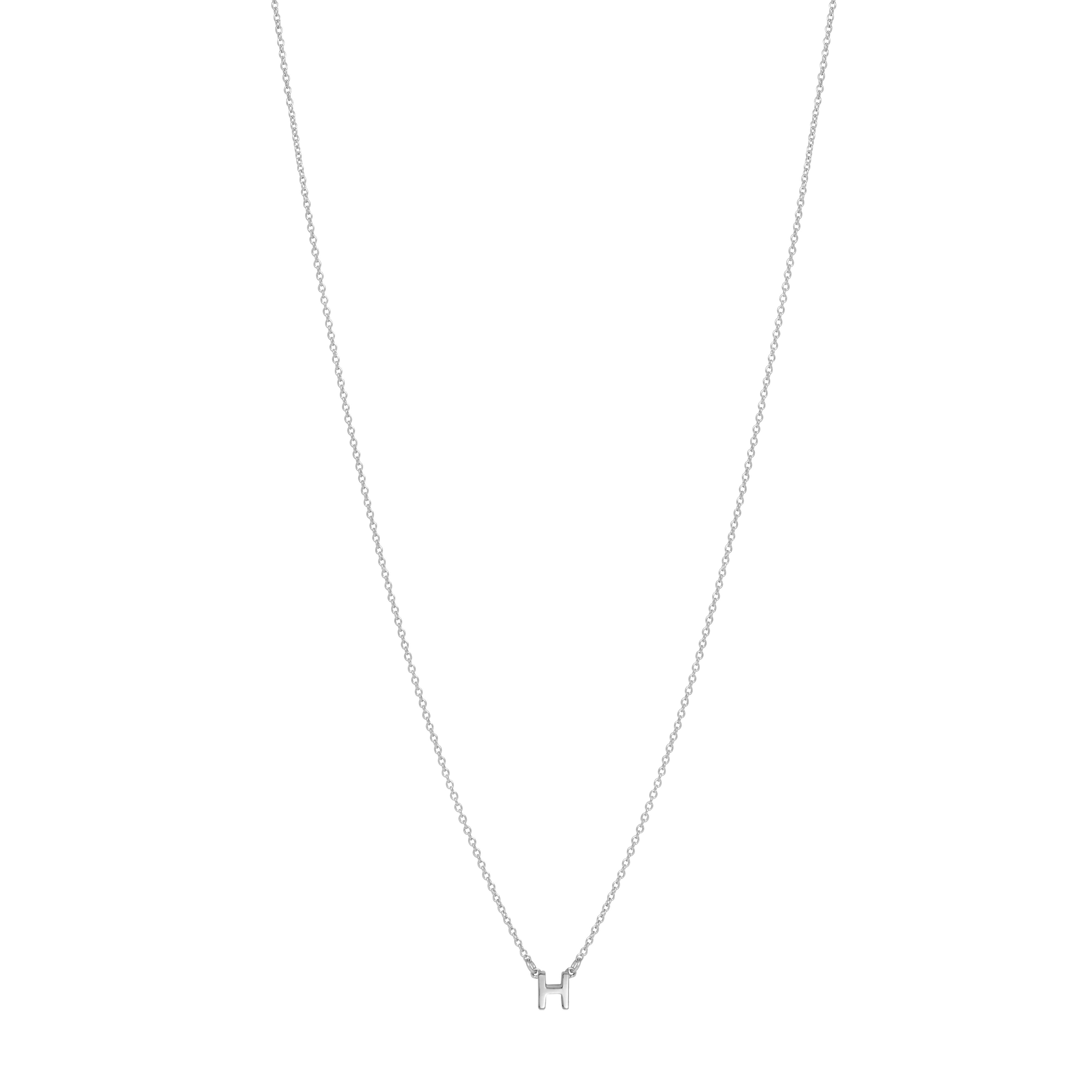 Initial Necklace - Silver - Image 8
