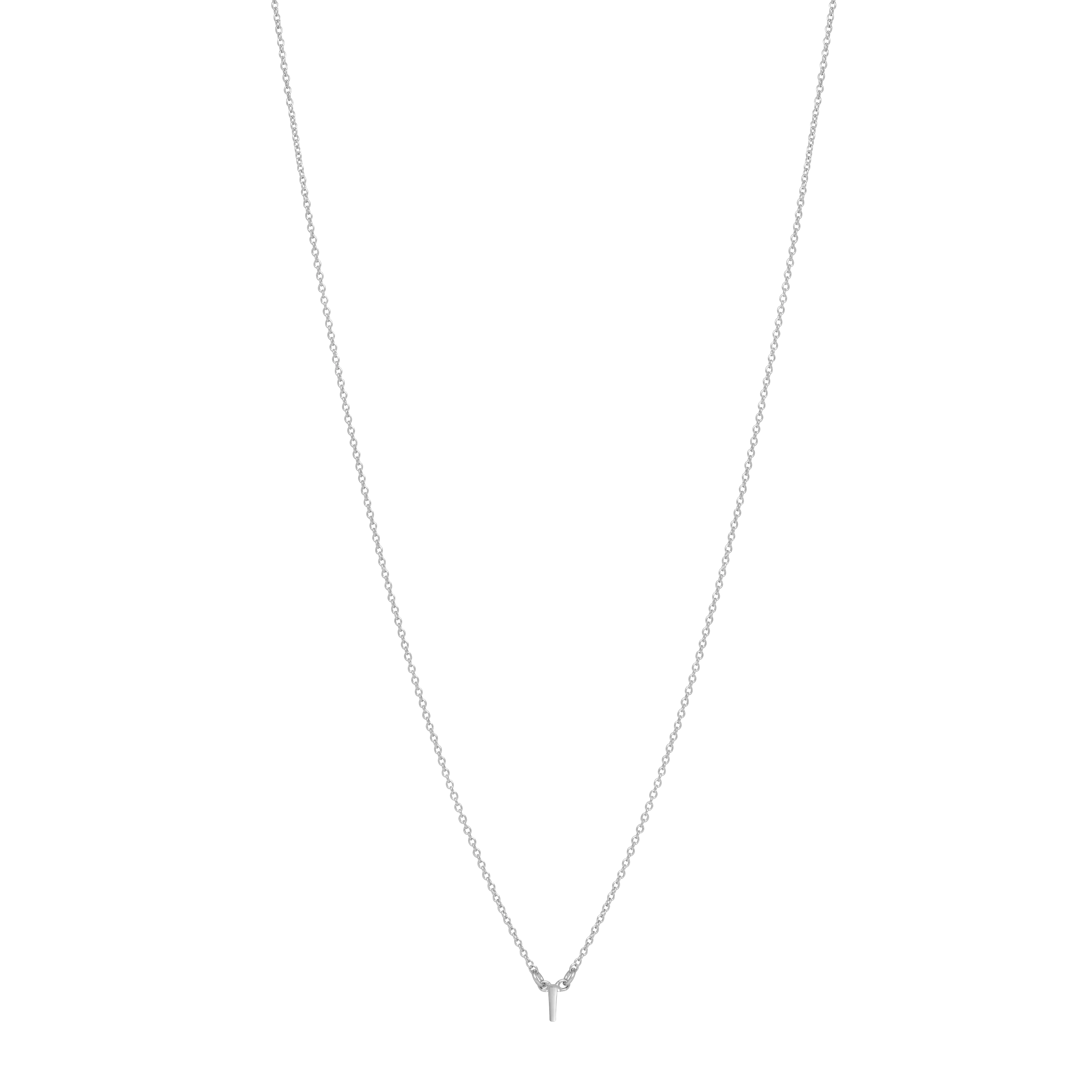 Initial Necklace - Silver - Image 9