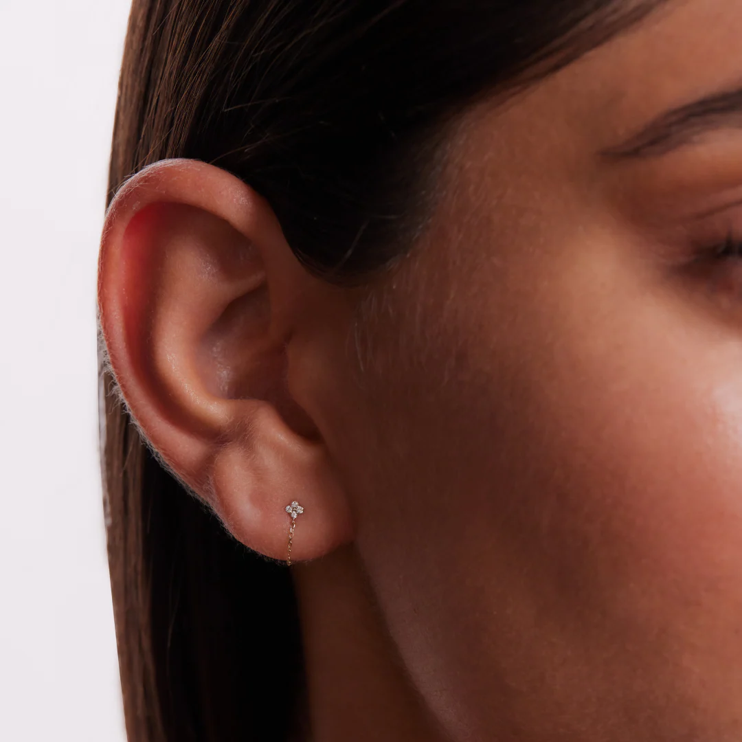 Ivy Earrings - Solid Gold - Image 2