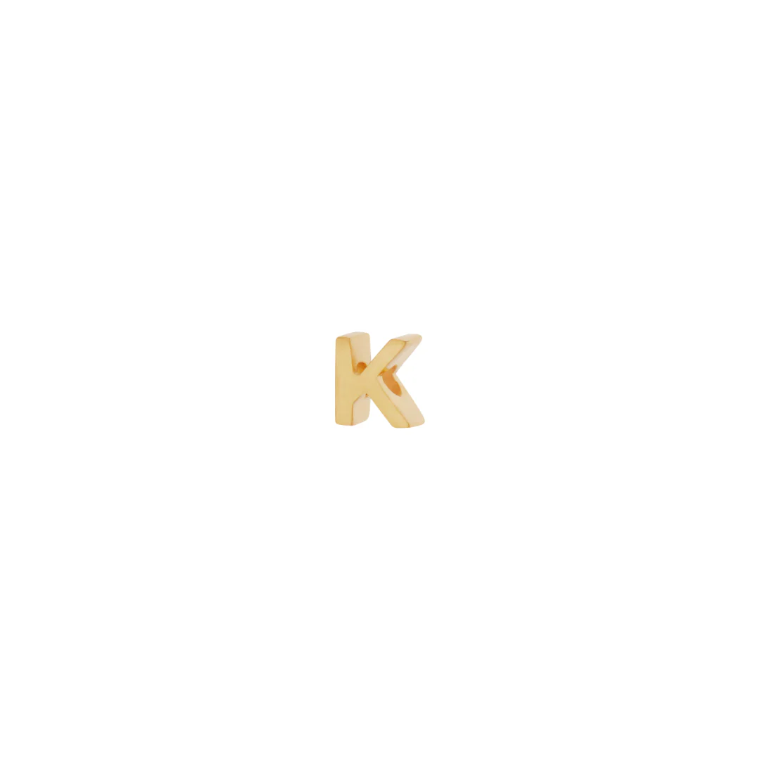 Letter Slider Charm - Gold - Image 11