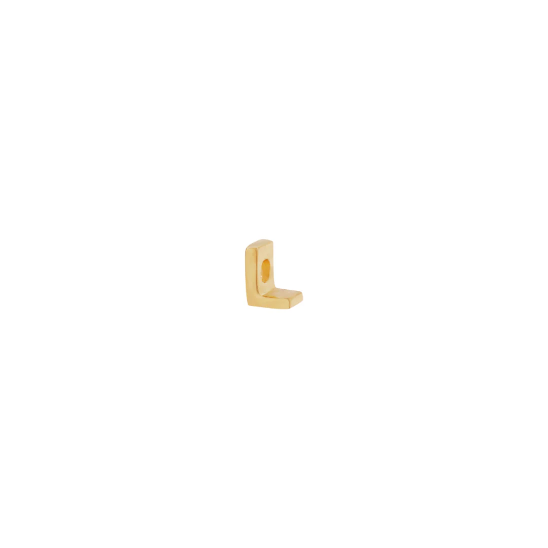 Letter Slider Charm - Gold - Image 12