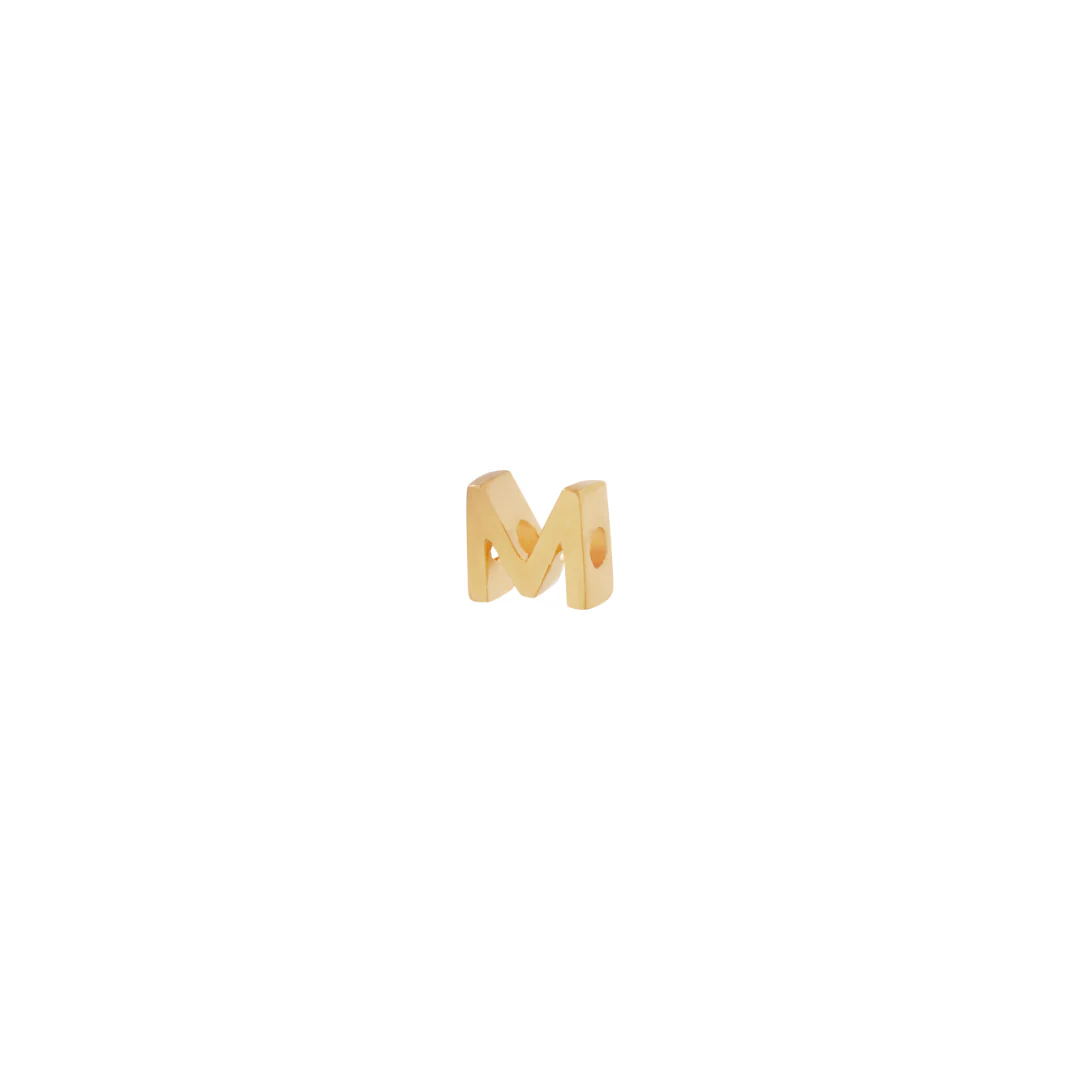 Letter Slider Charm - Gold - Image 13
