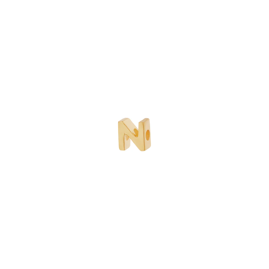 Letter Slider Charm - Gold - Image 14