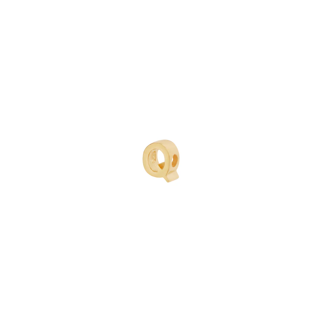 Letter Slider Charm - Gold - Image 17