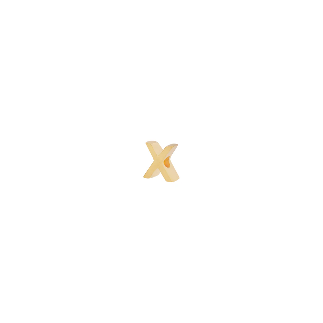 Letter Slider Charm - Gold - Image 24