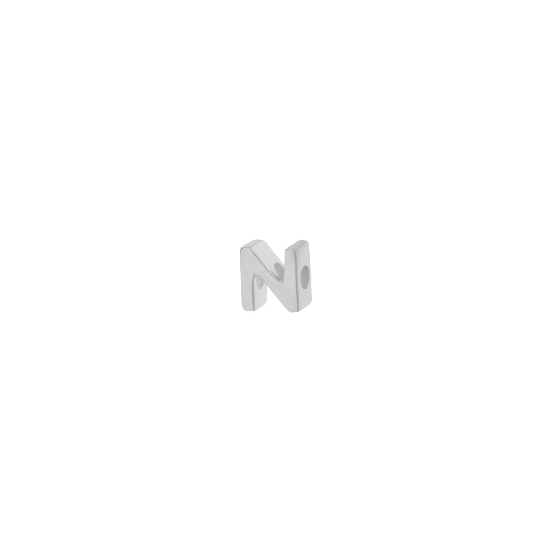 Letter Slider Charm - Silver - Image 14