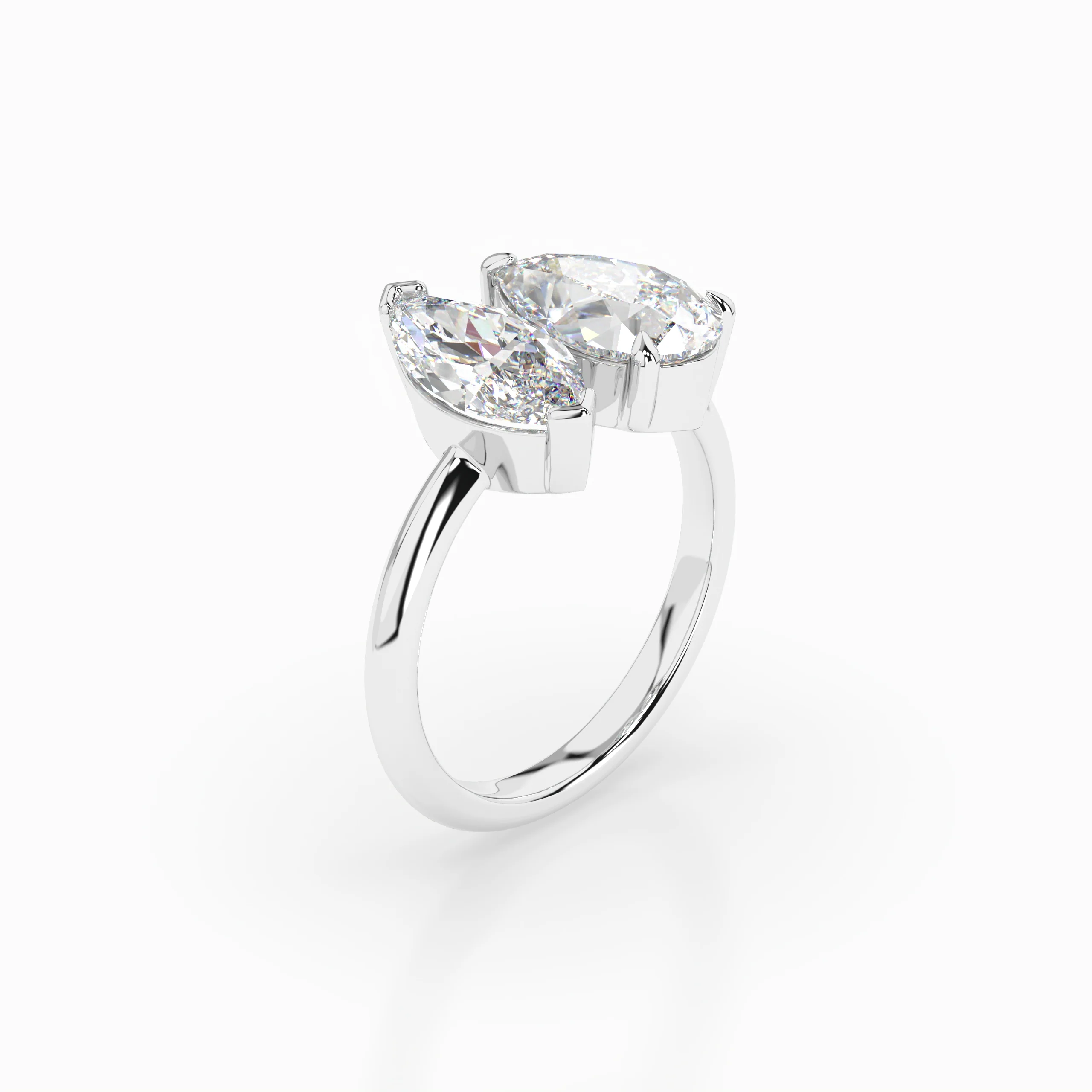 Lola Engagement Ring - White Gold - Image 2