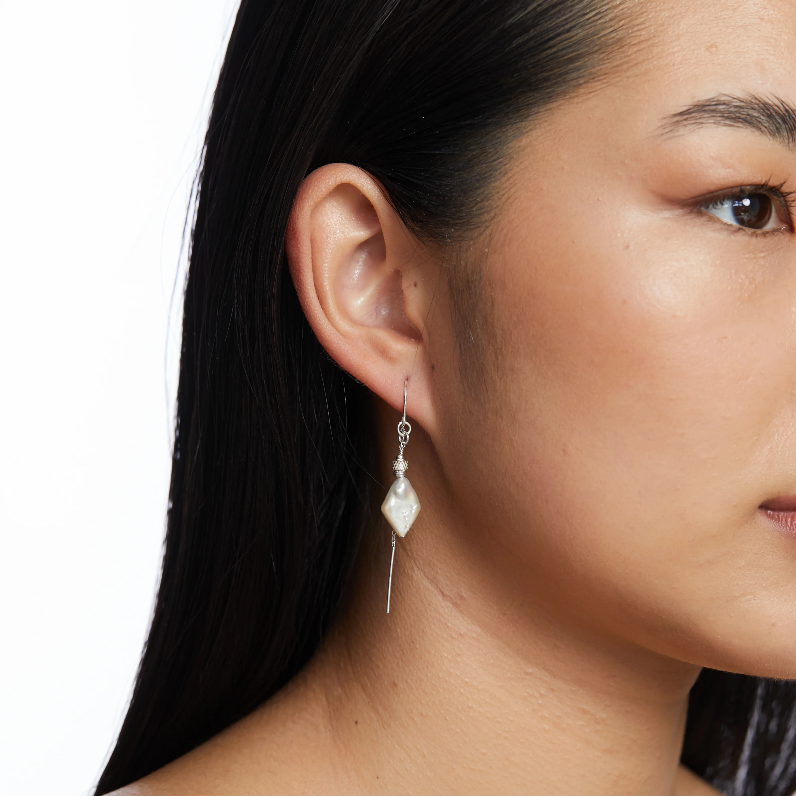 Maya Earrings - Sterling Silver - Image 2