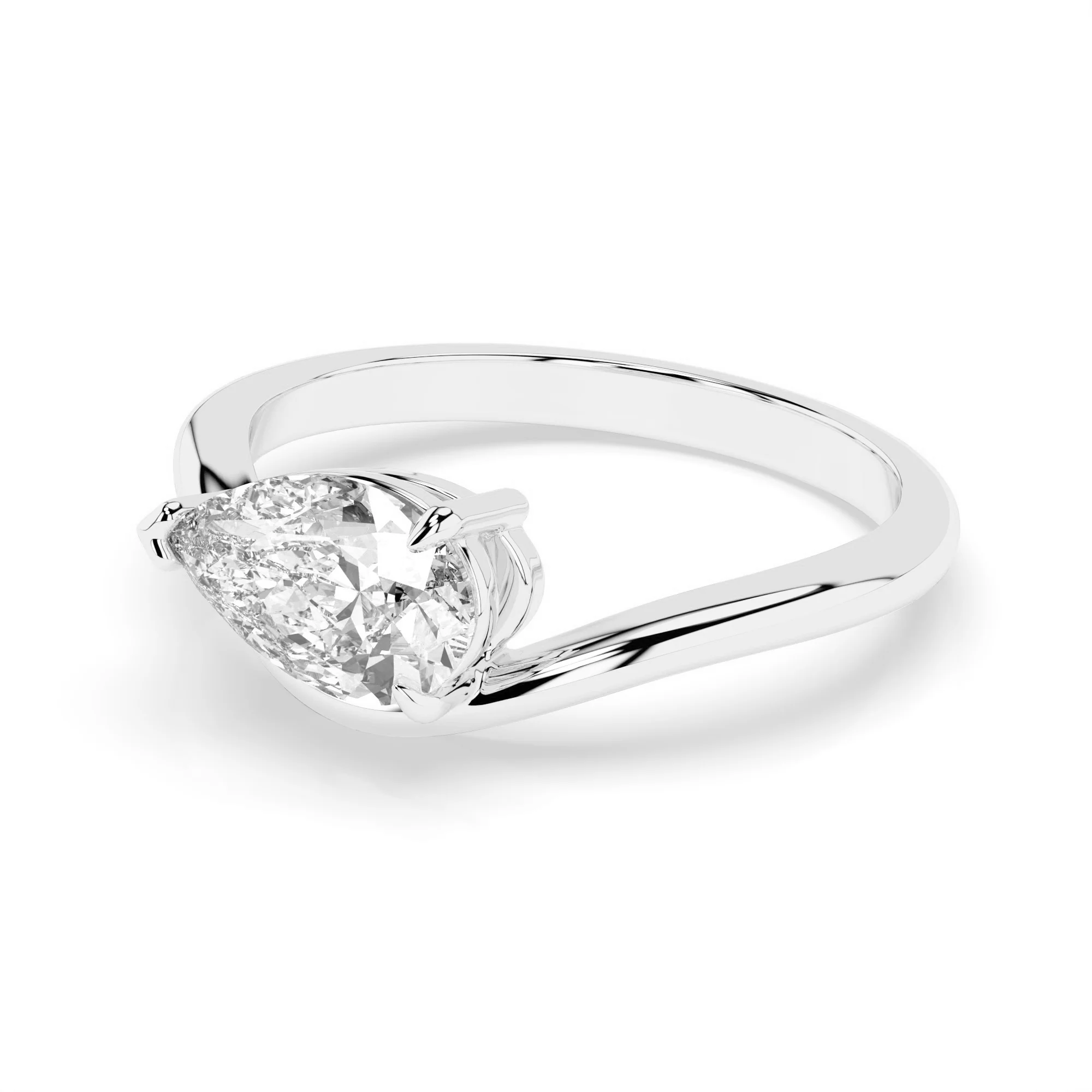 Mira Ring - 9k White Gold - Image 2