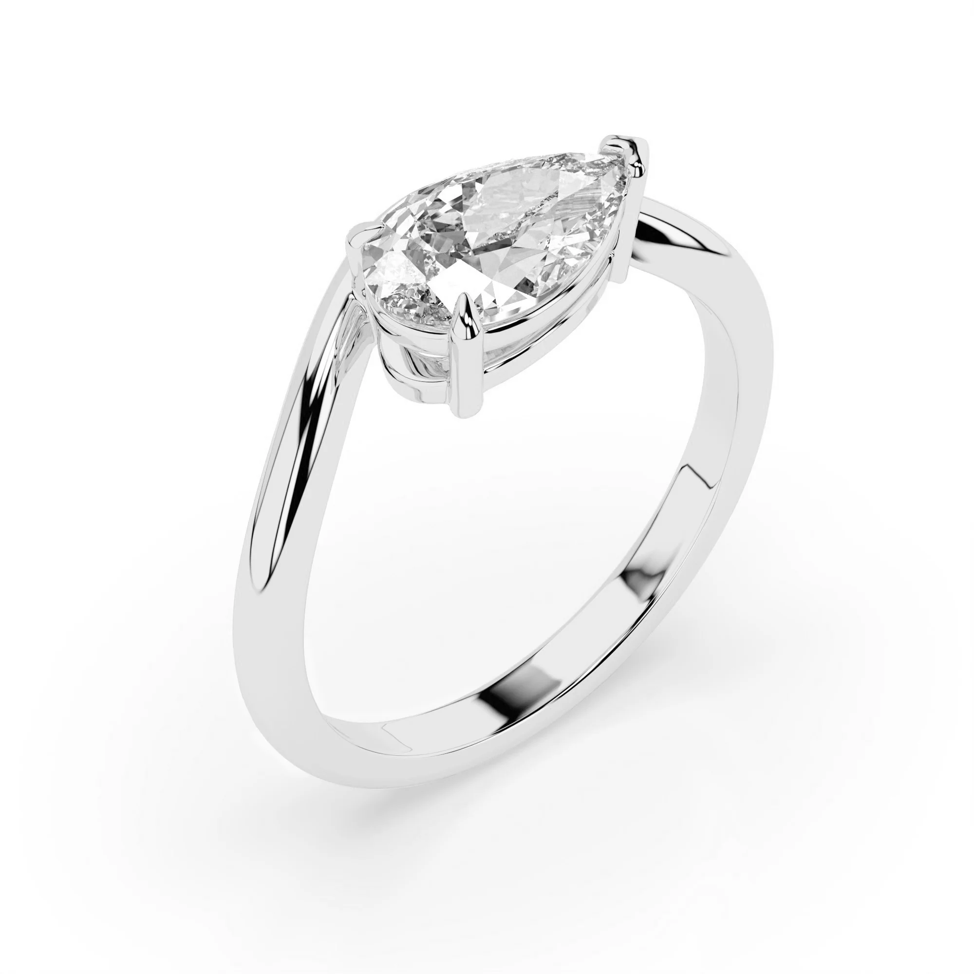 Mira Ring - 9k White Gold - Image 3