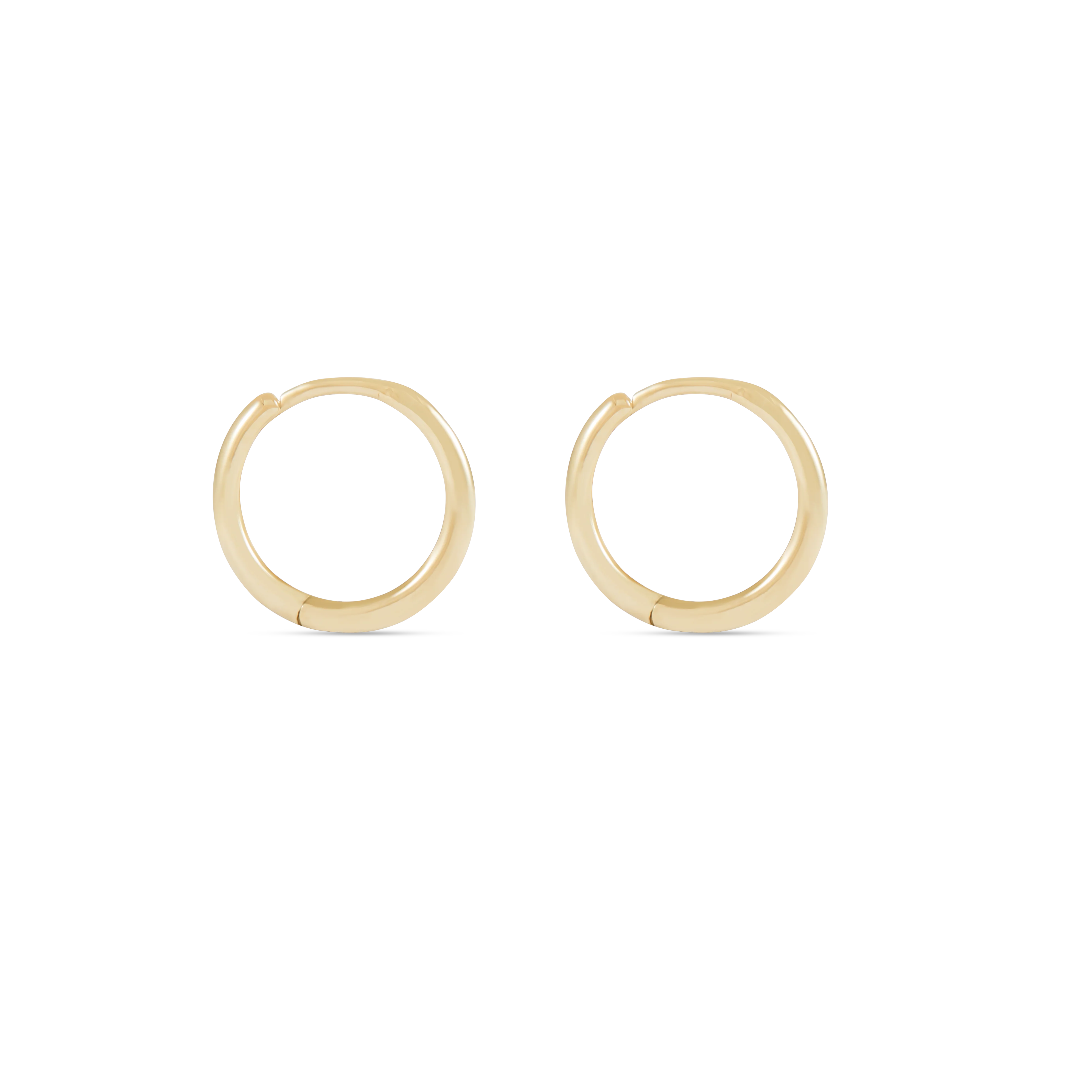 Nikita Hoop Earrings - Solid Gold - Image 3