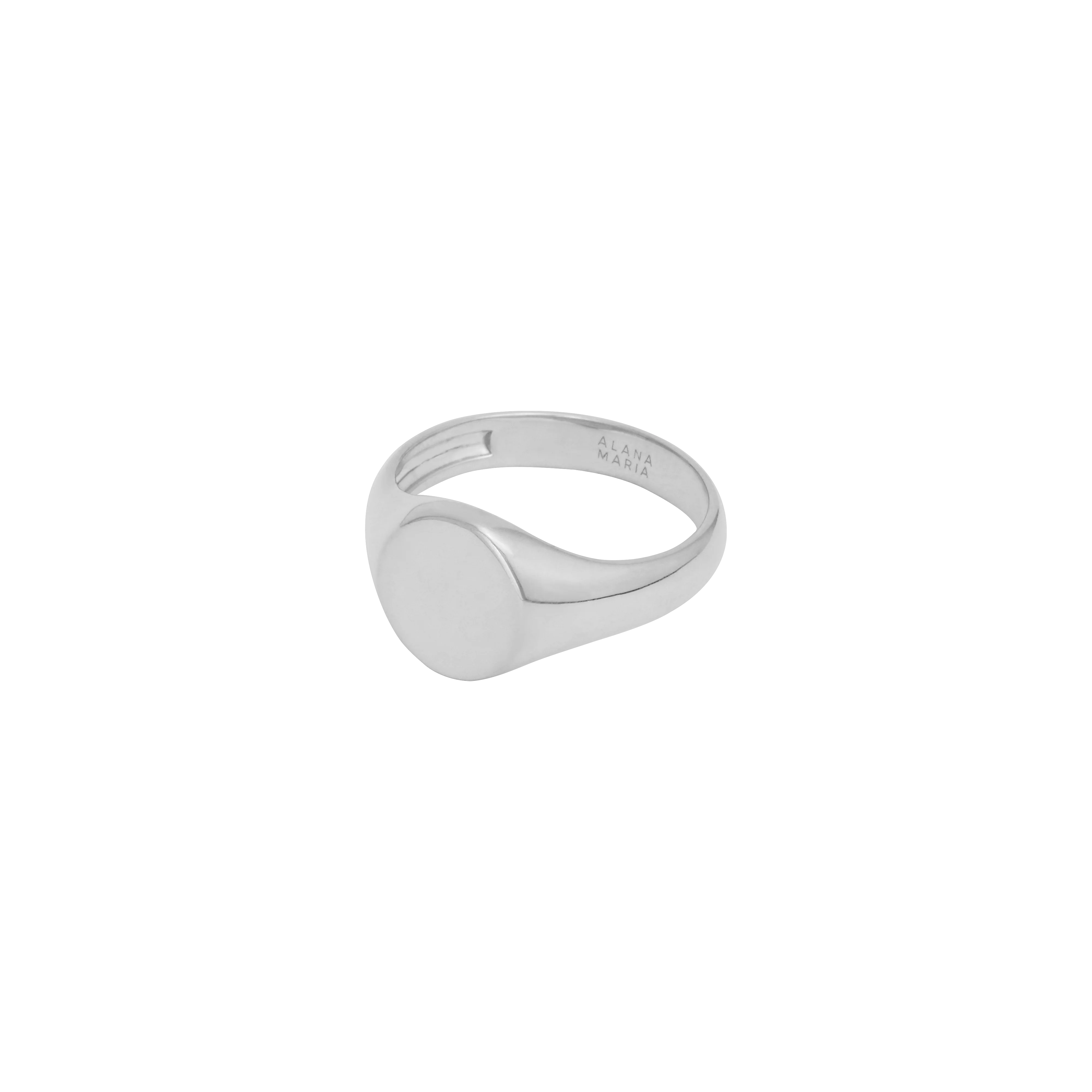 Oval Signet Ring - Silver - Image 3