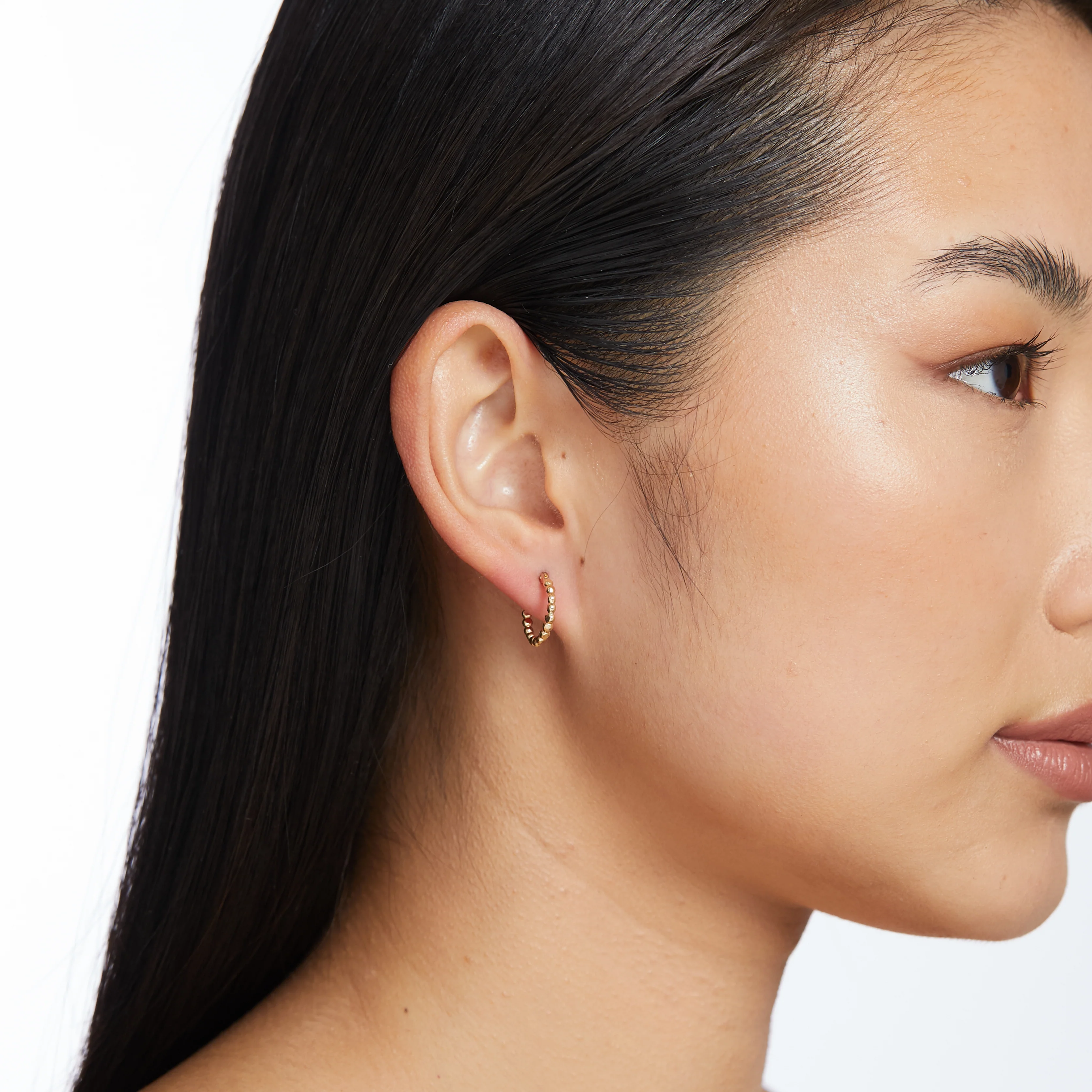 Philine Hoop Earrings - Gold - Image 3