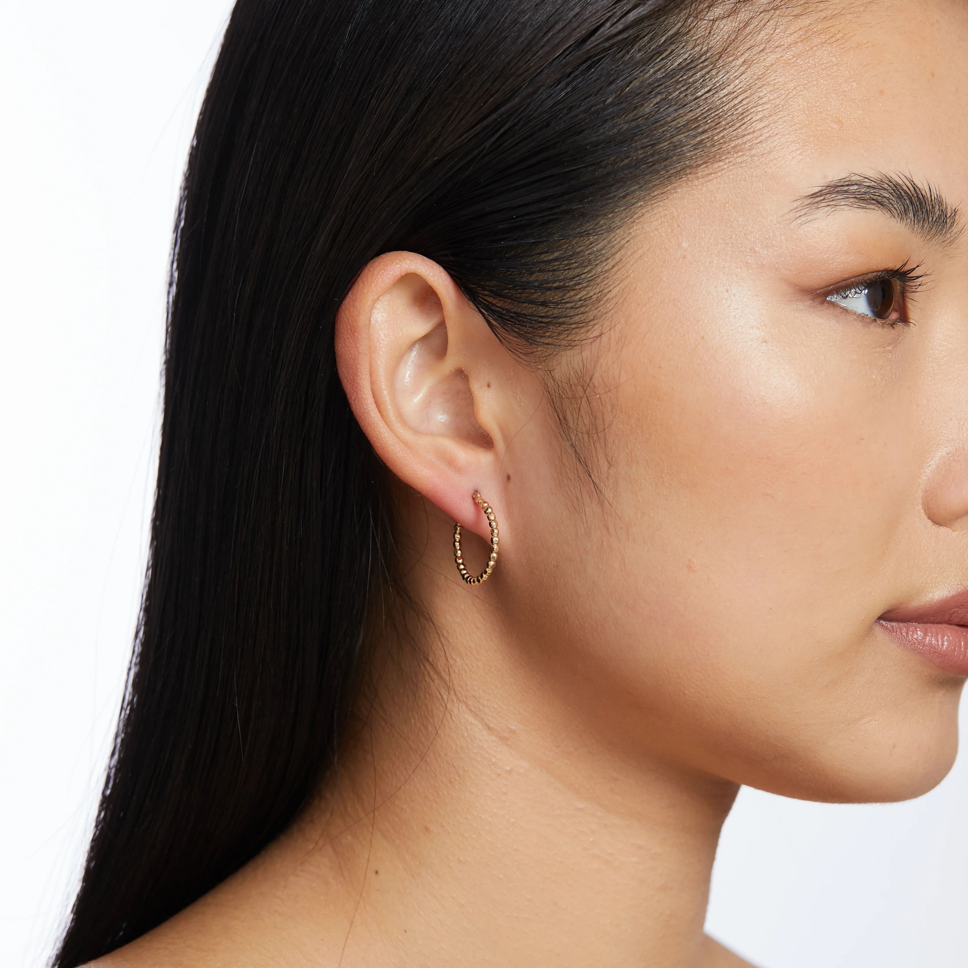 Philine Hoop Earrings - Gold - Image 4