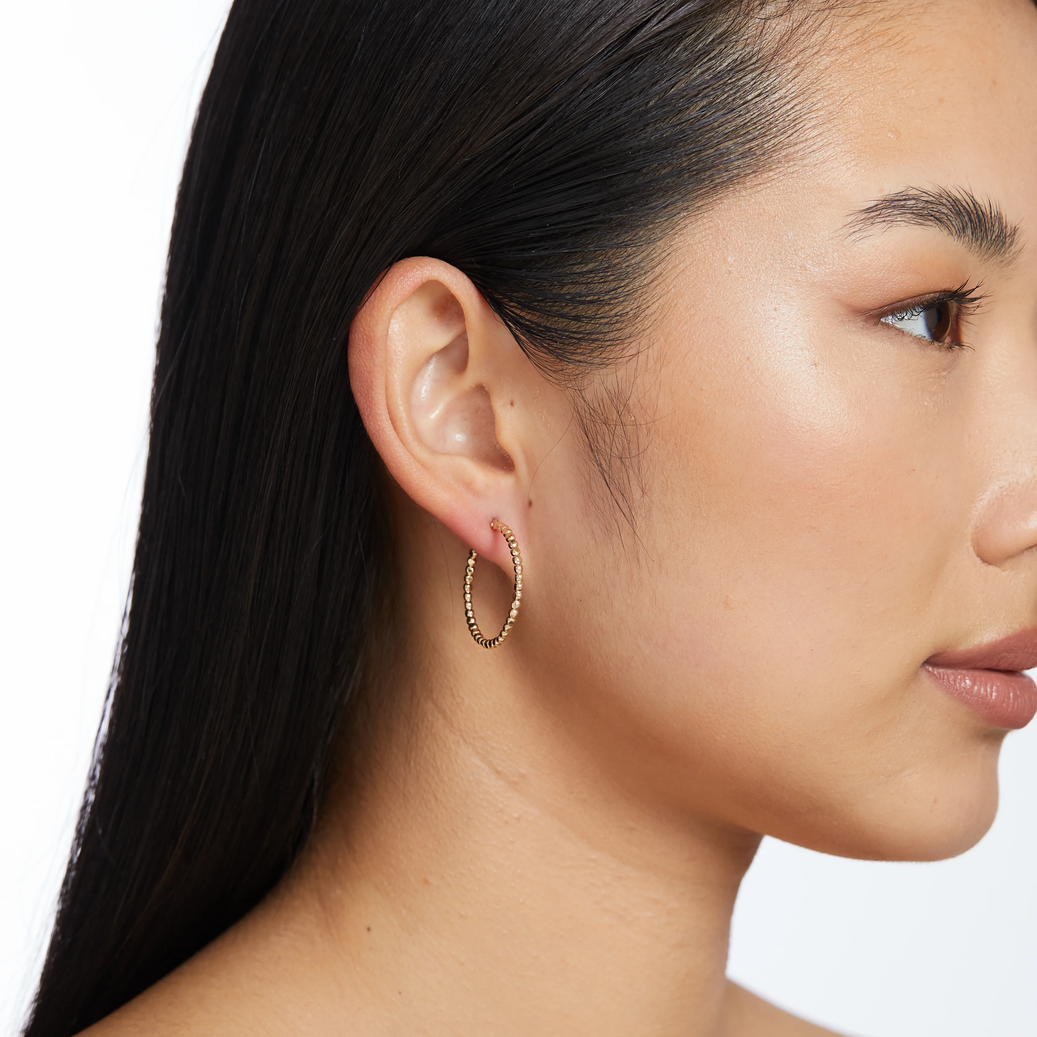 Philine Hoop Earrings - Gold - Image 5