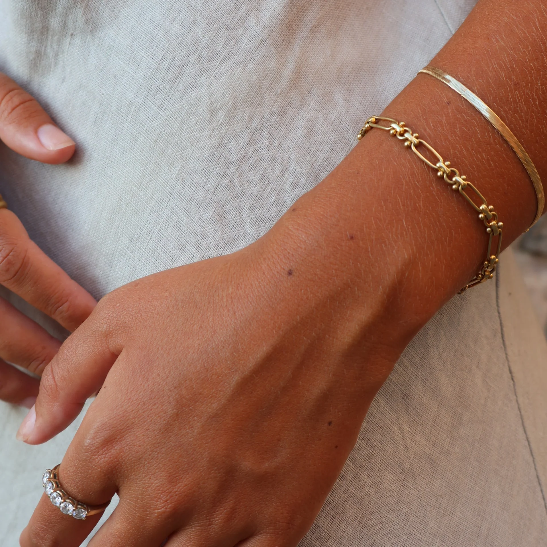 Santorini Bracelet - Gold - Image 3
