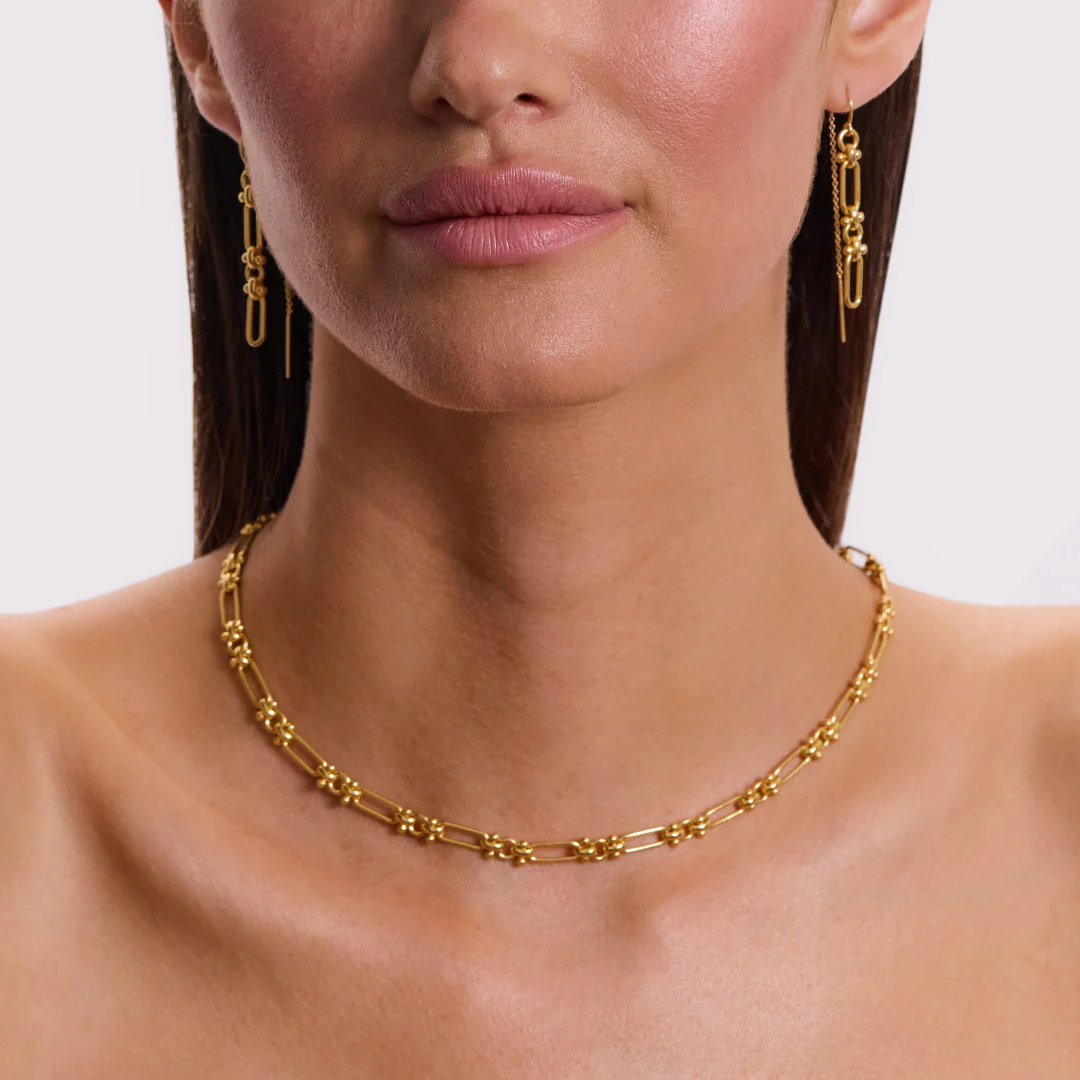 Santorini Necklace - Gold - Image 4