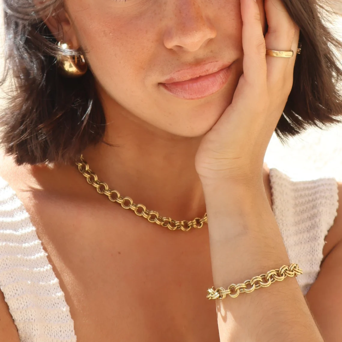 Solis Necklace - Gold - Image 2